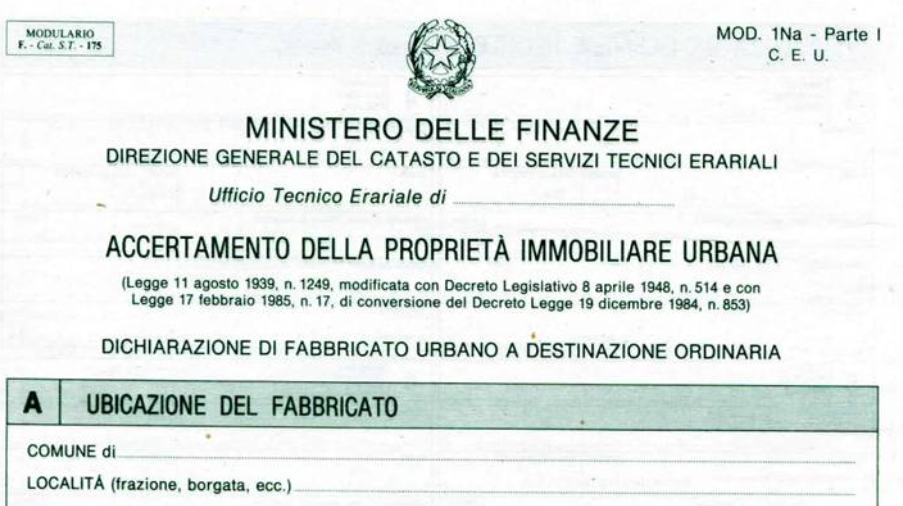 Terminologia e gergo catastale